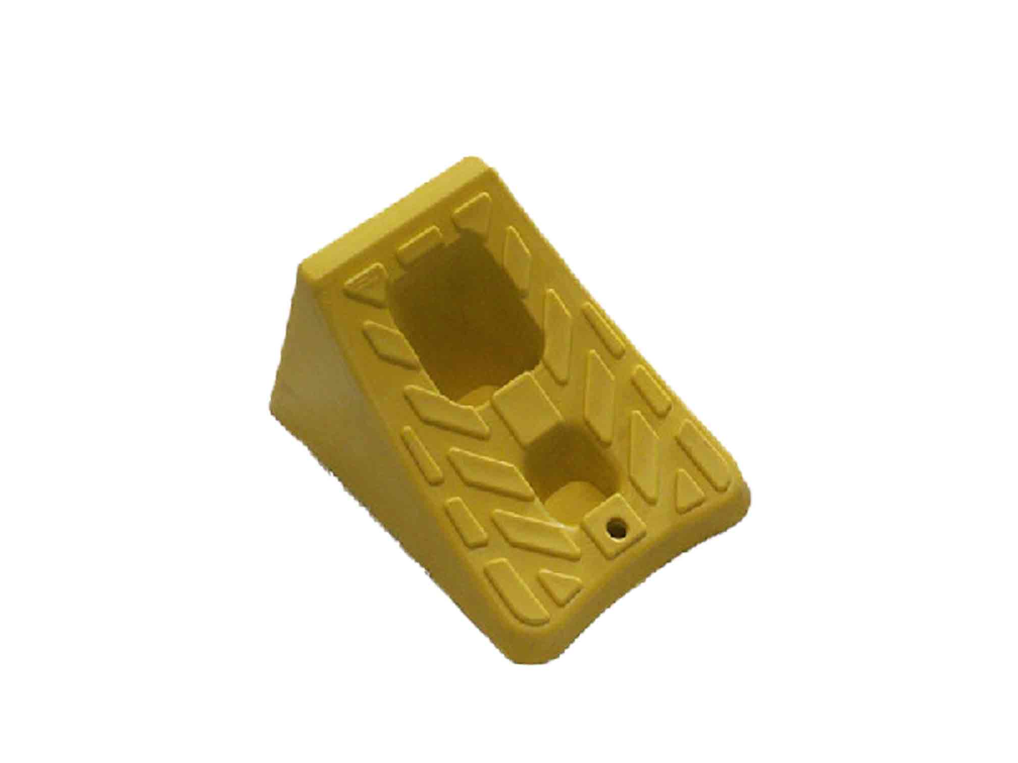 PWC yellow polypropylene parking chocks - Stop wedges - Garages and car parks - Wheel chocks PWC yellow polypropylene parking chocks - Stop wedges - Garages and car parks - Wheel chocks
